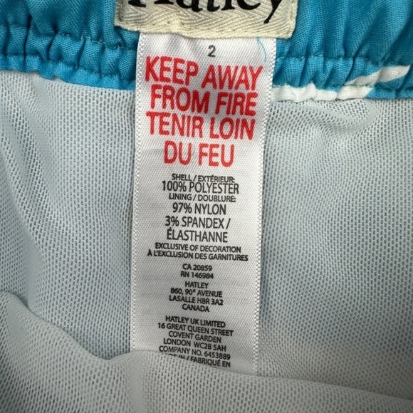 Hatley Swim Shorts Blue Shark Patterned Swimsuit Size 2 - Picture 6 of 6